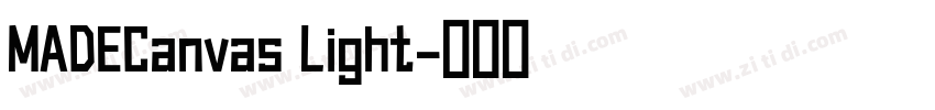 MADECanvas Light字体转换